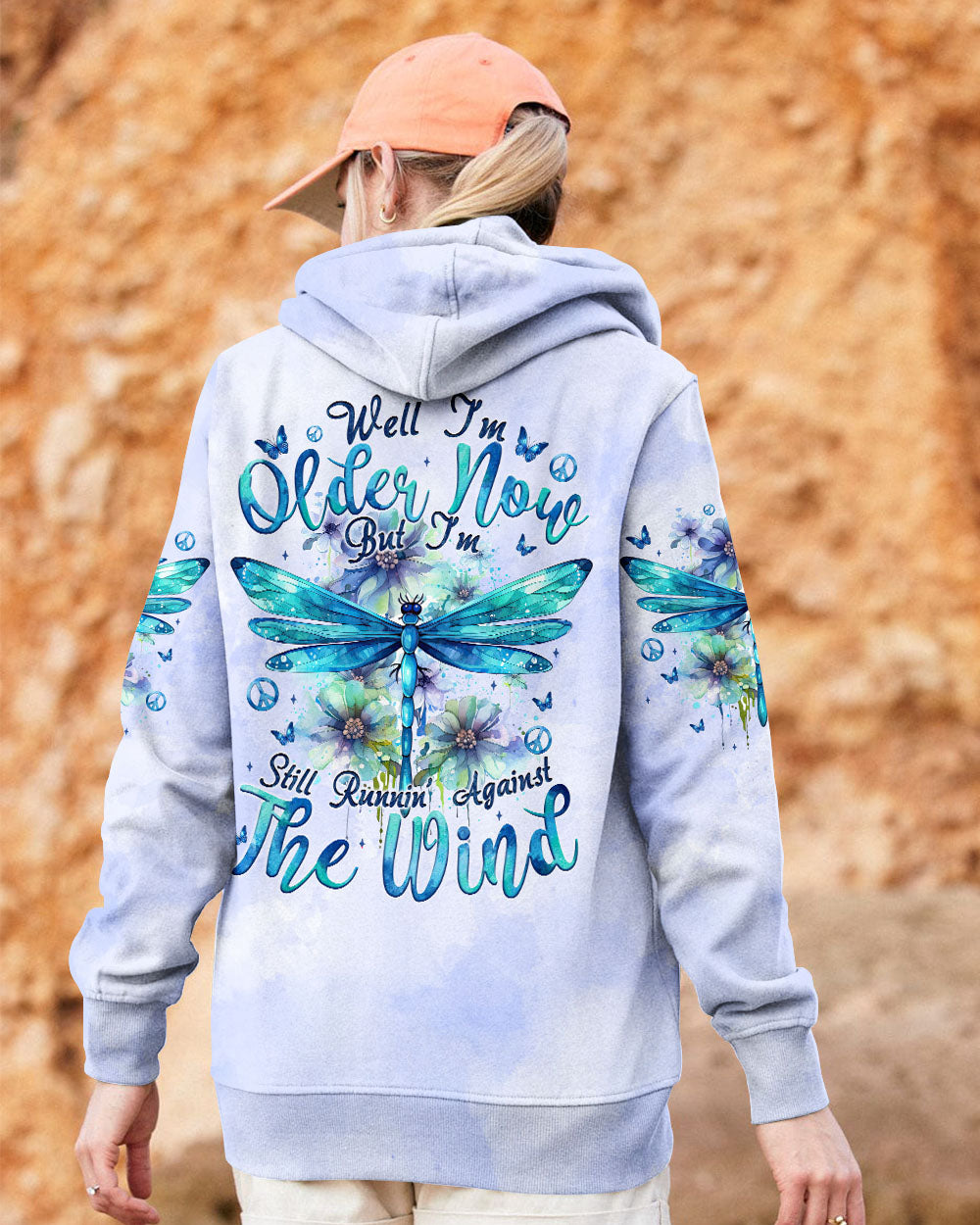 Older Now But Still Runnin Against the Wind Blue Dragonfly Floral AOP Shirts _9_ NkOAU