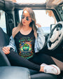 Older Now But Still Running Against The Wind Funny Frog VW Bug with Flag AOP Shirts _9_ IEhAH