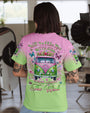 Older Now But Still Running Against The Wind Pink Green Peace Van and Floral Design AOP Shirts _10_ BsUNz