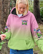 Older Now But Still Running Against The Wind Pink Green Peace Van and Floral Design AOP Shirts _13_ CRDKg