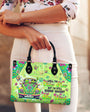 Older Now But Still Running Against The Wind Retro VW Couple Frog Hippie Leather Bag _12_ r5acF