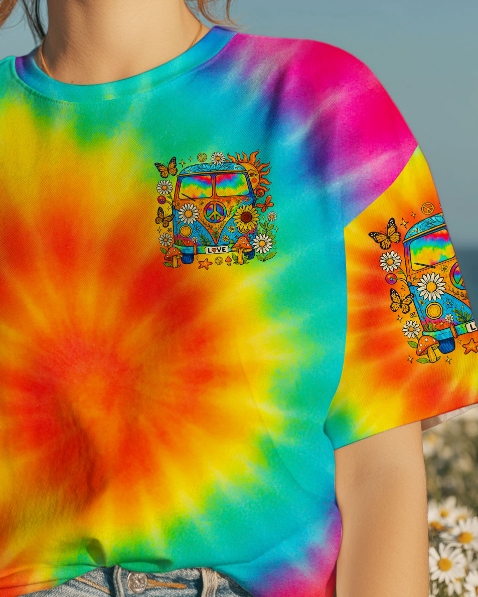 Older Now But Still Running Against The Wind Tie Dye VW Van Peace _26 Love Design AOP Shirts _15_ rVqQX