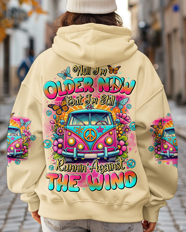 Older Now Runnin Against the Wind - Retro Hippie Peace Van - AOP Shirts