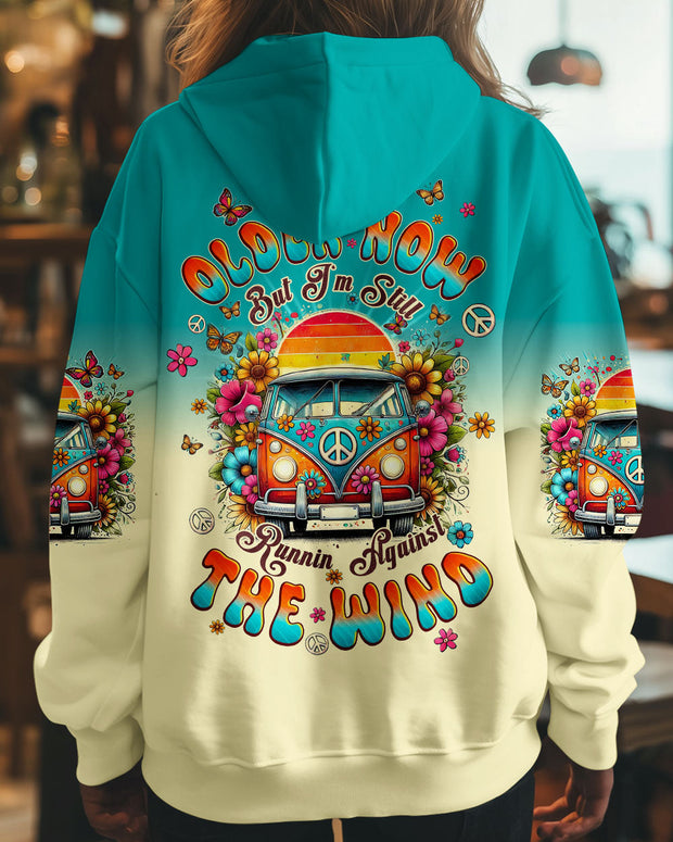 Older Now Runnin Against the Wind - Retro Hippie Van Graphic - AOP Shirts