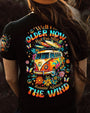 Older Now Runnin_E2_80_99 Against the Wind Flower Vintaege Hippie Van AOP Shirts _6_ opAqC