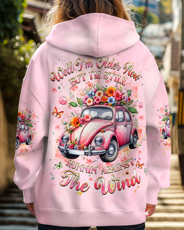 Older Now Still Runnin Against The Wind - Floral Retro Car Hippie - AOP Shirts QT5121601