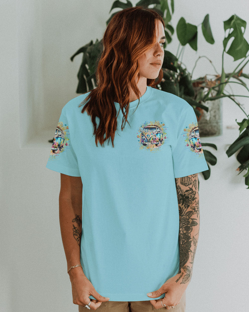 Older Now Still Runnin Against the Wind Colorful Peace Van AOP shirts _9_ OzmAr