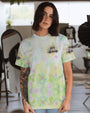 Older Now Still Runnin Against the Wind Floral VW Hippie Car Design AOP Shirts _9_ 7mIzR