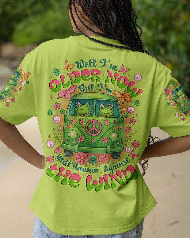 Older Now Still Runnin' Against the Wind - Funny Fog Hippie Bus - AOP Shir
