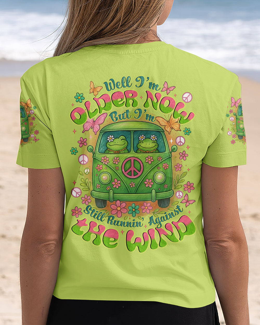 Older Now Still Runnin Against the Wind Funny Fog Hippie Bus AOP Shir _6_ MpiaO