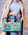 Older Now Still Running Against the Wind Retro Van Floral Hippie Leather Bag _2_ tKndy