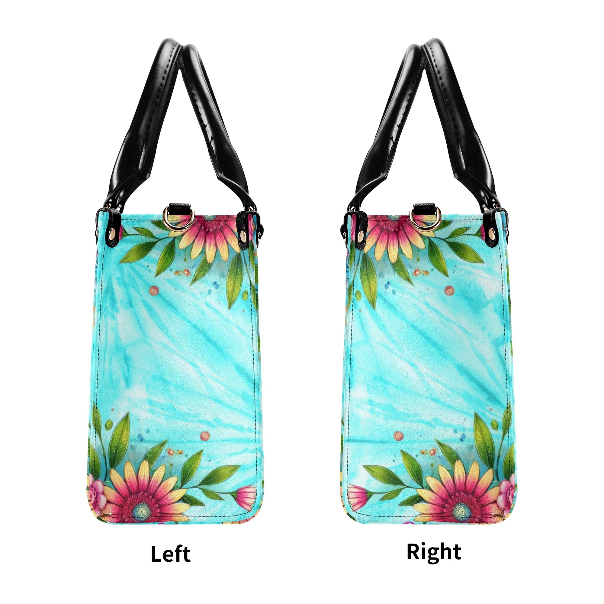 Older Now Still Running Against the Wind Retro Van Floral Hippie Leather Bag _3_ MQkvF