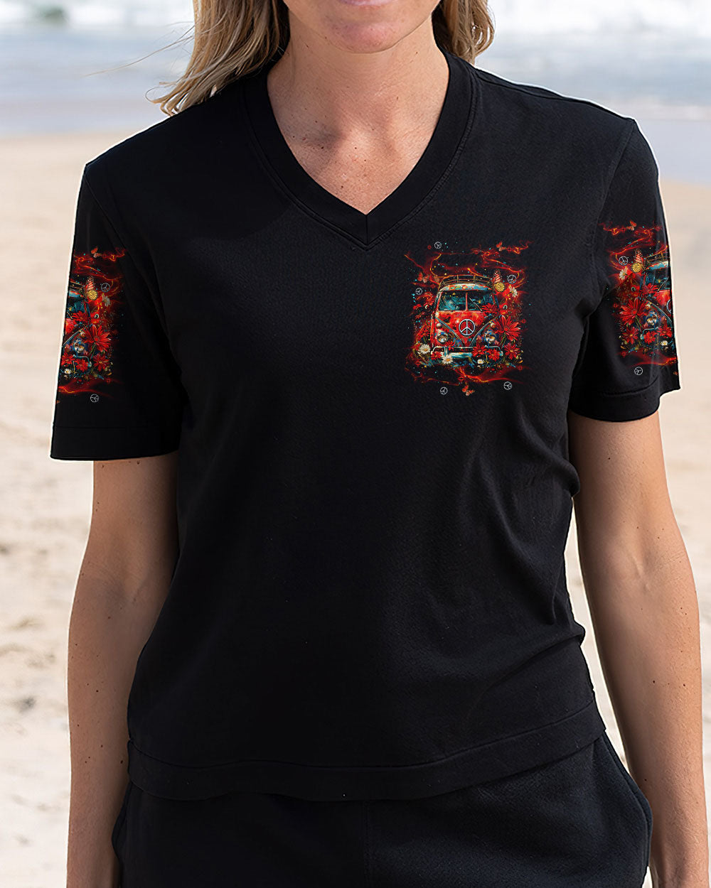 Older Now but Im still Runnin Against the Wind Retro Van Peace Hippie Style AOP Shirts _11_ ncqFC