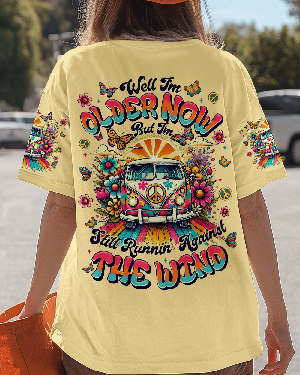 Older Now but Still Runnin Against the Wind Hippie Van Butterfly AOP Shirts _1_ a3Xk7