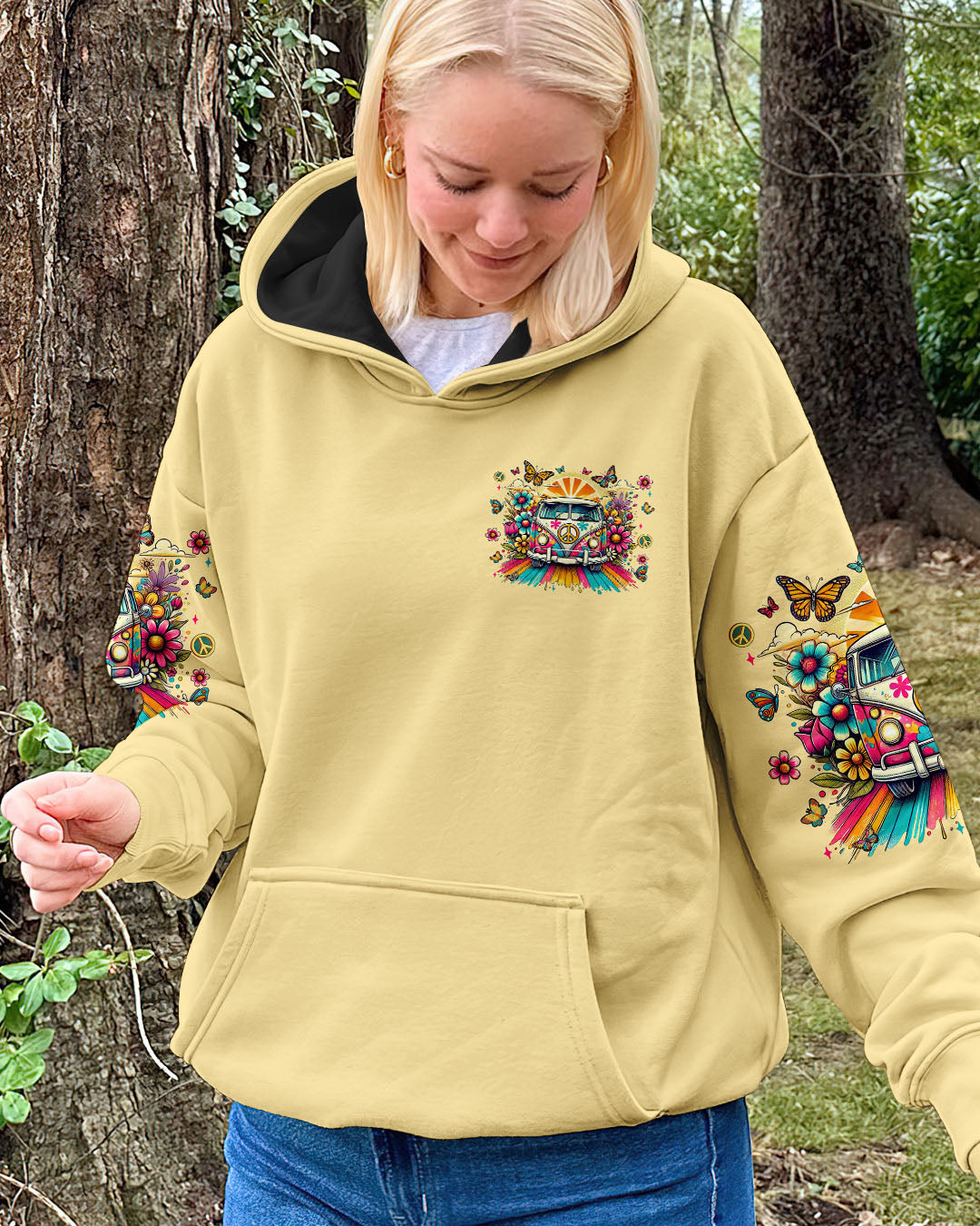 Older Now but Still Runnin Against the Wind Hippie Van Butterfly AOP Shirts _2_ 4I0dH