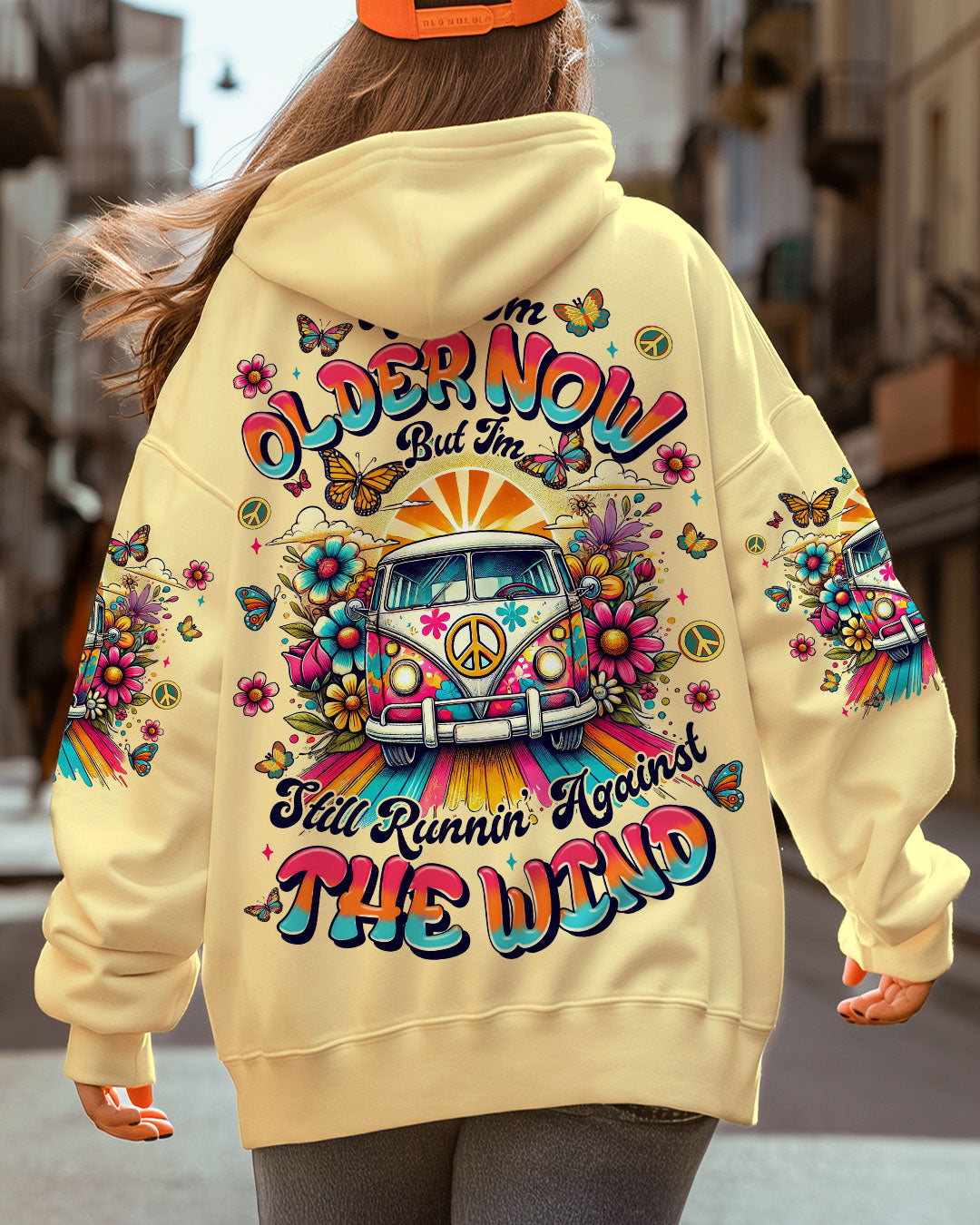 Older Now but Still Runnin Against the Wind Hippie Van Butterfly AOP Shirts _3_ vR7Rx