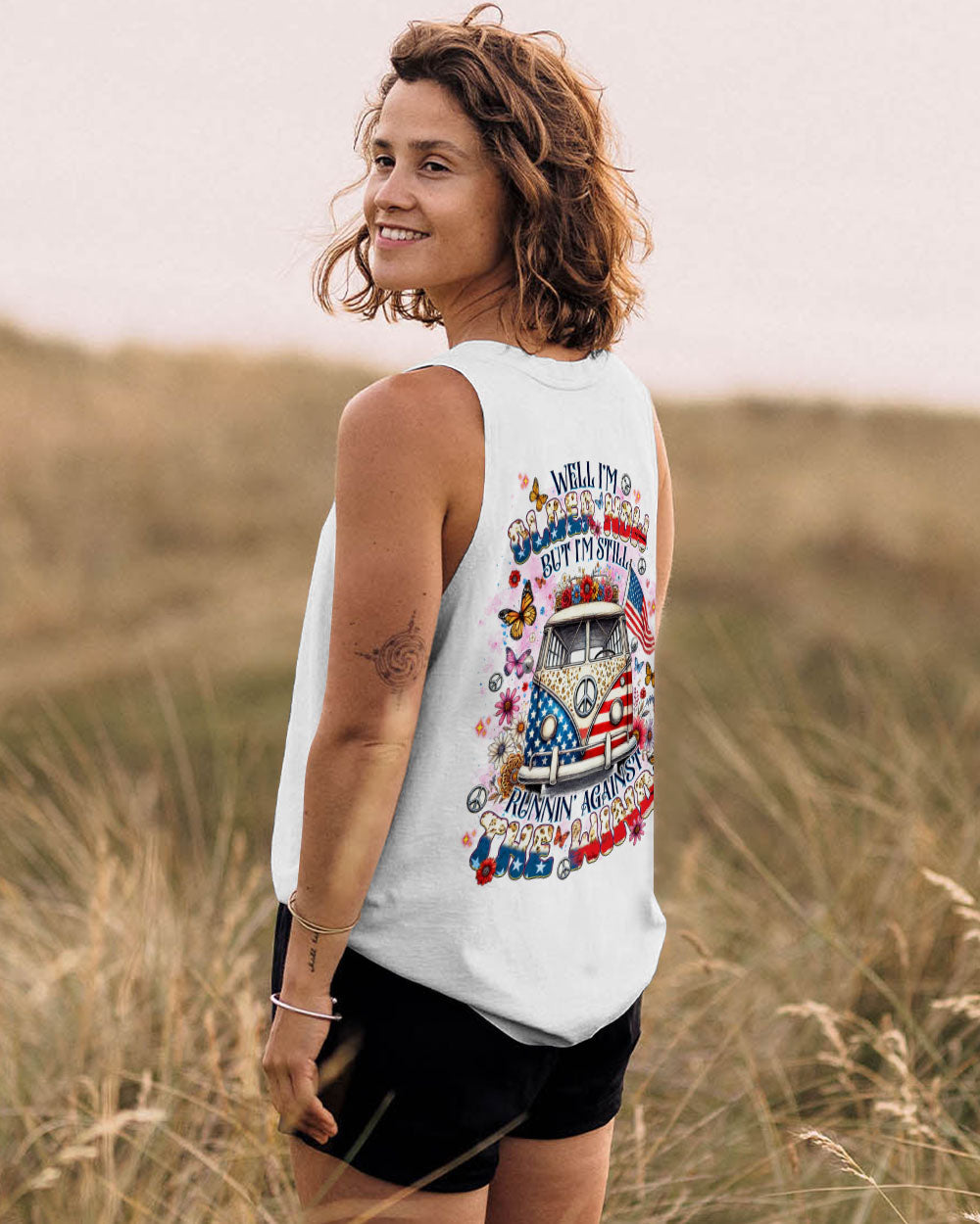 Older Now but Still Runnin Against the Wind Patriotic Hippie Van AOP Shirts _7_ 4lb5e