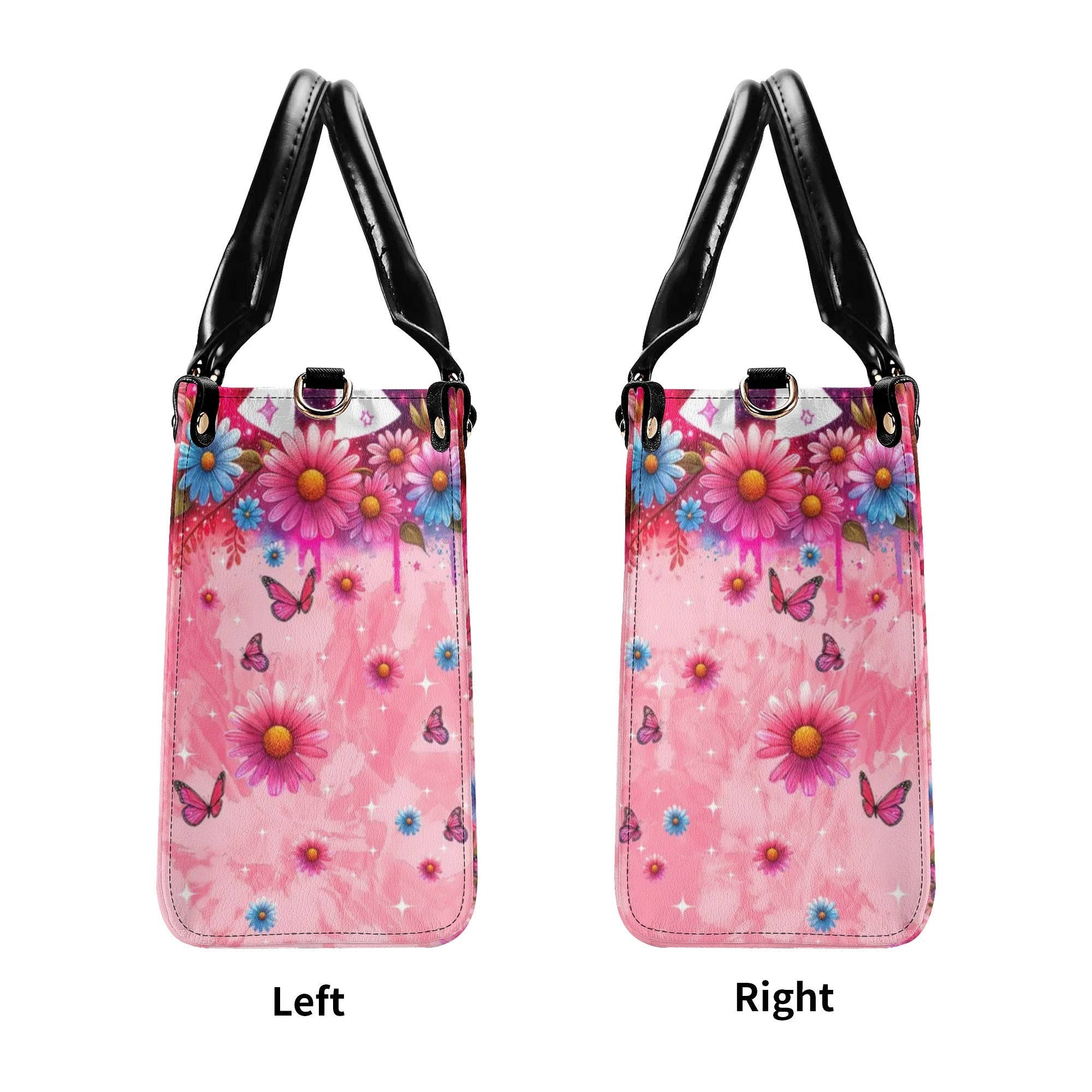 Older Now but Still Running Against The Wind Floral Peace Sign Hippie Leather Bag _3_ bFA4s