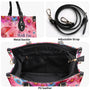 Older Now but Still Running Against The Wind Floral Peace Sign Hippie Leather Bag _7_ z52QJ