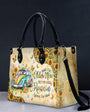 Older Now but Still Running Against The Wind Tie Dye VW Bug Hippie Leather Bag _2_ kdAXy
