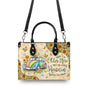 Older Now but Still Running Against The Wind Tie Dye VW Bug Hippie Leather Bag _8_ uutWj