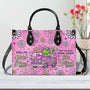 Older Now but Still Running Against the Wind Frog and Hippie Van Leather Bag _6_ 94x0W