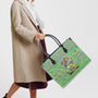 Older Now but Still Running Against the Wind Green Retro Car _26 Flowers Leather Bag _5_ zDN86