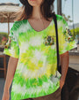 Older Now but Still Running Against the Wind Green Tie Dye Hippie Grandma AOP Shirts _2_ gK6gF