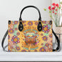 Older Now but Still Running Against the Wind Retro Van and Flower Hippie Leather Bag _10_ tAiDo