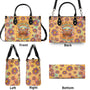 Older Now but Still Running Against the Wind Retro Van and Flower Hippie Leather Bag _3_ ls3Jo