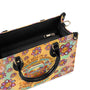Older Now but Still Running Against the Wind Retro Van and Flower Hippie Leather Bag _4_ j41jJ
