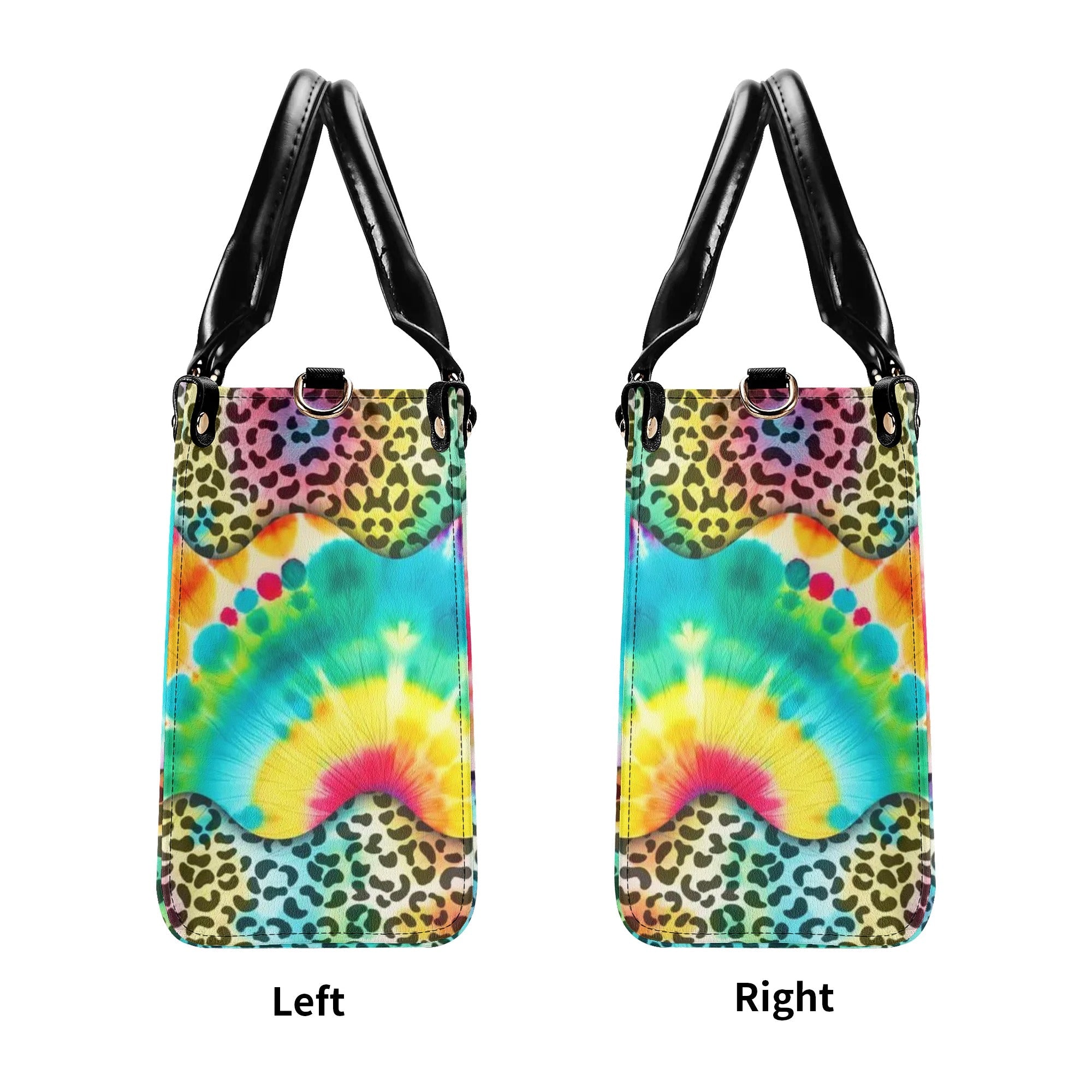 Older Now but Still Running Against the Wind Tie Dye VW Bug Leopard Sunflower Leather Bag _8_ kEcTc