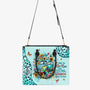Older Now but Still Running Against the Wind VW Bug Sunflower Leopard Leather Bag _2_ C0NHZ