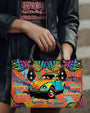Older Now but Still Running Against the Wind VW Bug and Leopard Hippie Leather Bag _2_ 0ZtOJ