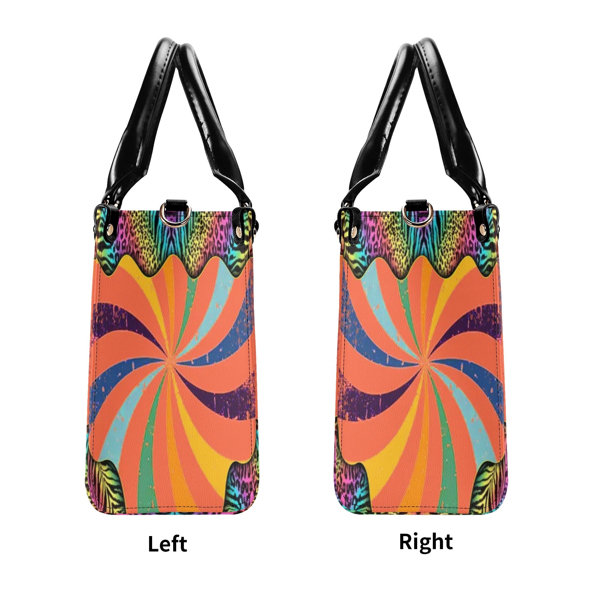 Older Now but Still Running Against the Wind VW Bug and Leopard Hippie Leather Bag _6_ X3PmC