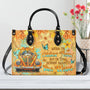 Older Now but Still Running Against the Wind Vintage Orange Car Hippie Leather Bag _6_ nfjz4