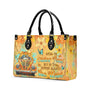 Older Now but Still Running Against the Wind Vintage Orange Car Hippie Leather Bag _9_ wvgY2