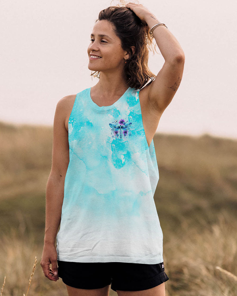 One Love One Heart One Spirit Peaceful Dragonfly and Flowers AOP Shirts _12_ cNRZG