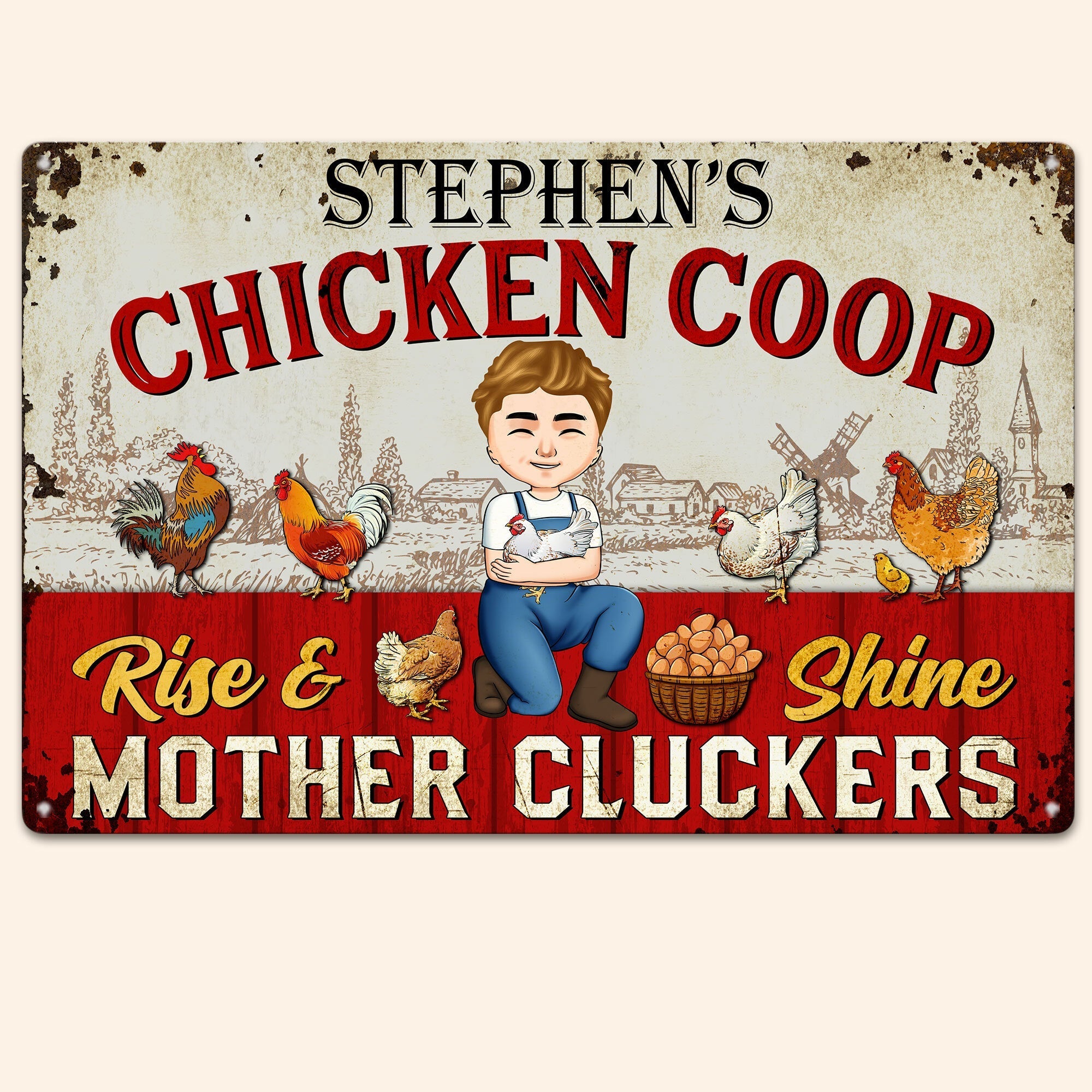 Pampered Chickens Live Here Personalized Metal Sign Chicken Coop Decoration_ Funny Chicken_ Farmhouse DecorationsGift For Chicken Lovers_ Farmer _2_27beaf61 1aed 4fb7 a047 0952ad4c33e