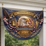 Patriotic American Flag Custom House Gift for Veteri_ 250 Anniversary USA Garden Flag 002