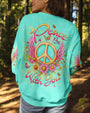 Peace Be With You Winged Peace Sign and Daisy Hippie Style AOP Shirts _7_ BkuxB