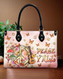 Peace Y_E2_80_99All Peace Sign with Guitar and Mushrooms Hippie Leather Bag Gift for Women _3_ N3Ocm