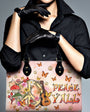 Peace Y_E2_80_99All Peace Sign with Guitar and Mushrooms Hippie Leather Bag Gift for Women _9_ lJqmF