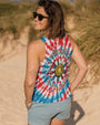Peace Y_E2_80_99all Sunflower USA Tie Dye Patriotic 4th of July Tee for Women AOP Shirts _13_ UhP27