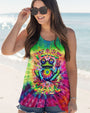 Peace Yall Tie Dye Frog Groovy Hippie Graphic for Women AOP Shirts _11_ r1igP