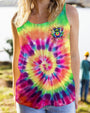 Peace Yall Tie Dye Frog Groovy Hippie Graphic for Women AOP Shirts _12_ 5Uj2p