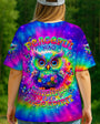 Peaceful Mind Watchful Eyes Owl Colorful Free Spirit Tie Dye Design AOP Shirts _1_ cLJbb