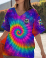 Peaceful Mind Watchful Eyes Owl Colorful Free Spirit Tie Dye Design AOP Shirts _2_ eSm1D