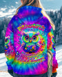 Peaceful Mind Watchful Eyes Owl Colorful Free Spirit Tie Dye Design AOP Shirts _5_ jkrKg