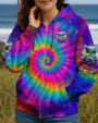 Peaceful Mind Watchful Eyes Owl Colorful Free Spirit Tie Dye Design AOP Shirts _8_ ideoy
